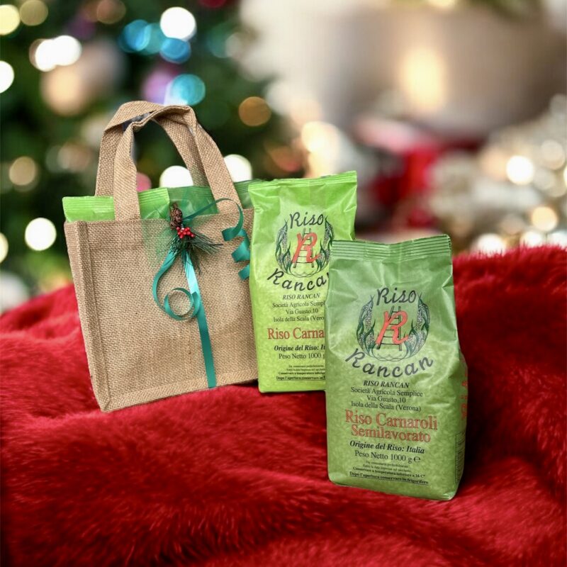 Borsina in Juta 2 kg Riso Carnaroli