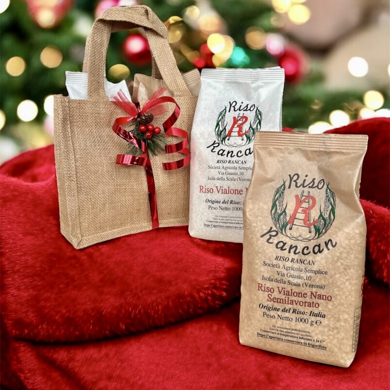 Borsina in Juta 2 kg Riso Vialone Nano