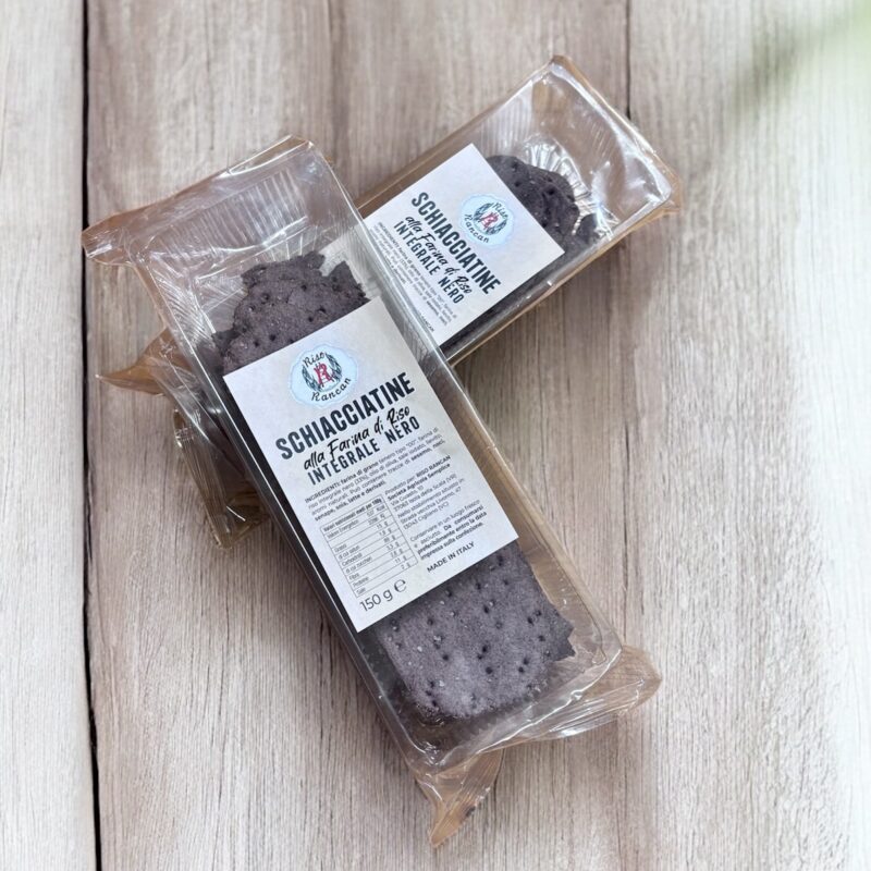 Schiacciatine di Riso con farina di Riso Integrale Nero